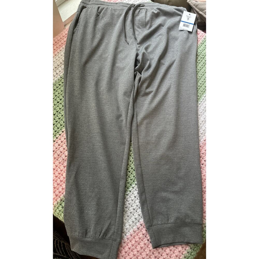 PENGUIN SPORT-NWT-Men's Quiet Gray Heather Drawstring Athletic Joggers-Size XL